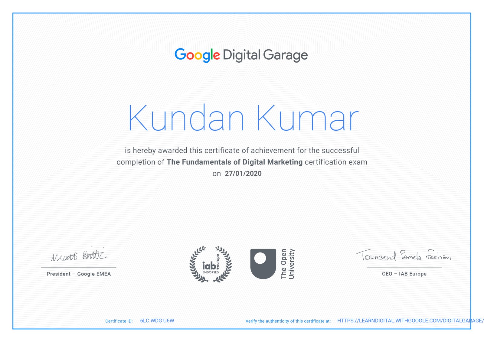 Global Certification